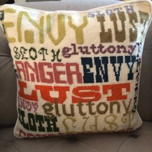 Jonathan Adler Pillow - Seven Deadly Sins